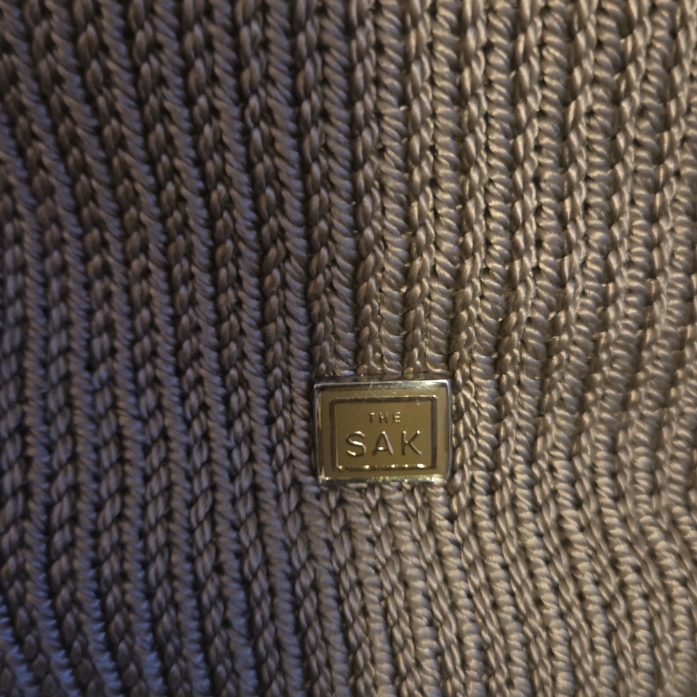 The Sak Woven Crochet Shoulder Bag Neutral Boho Hobo Purse - Picture 6 of 11